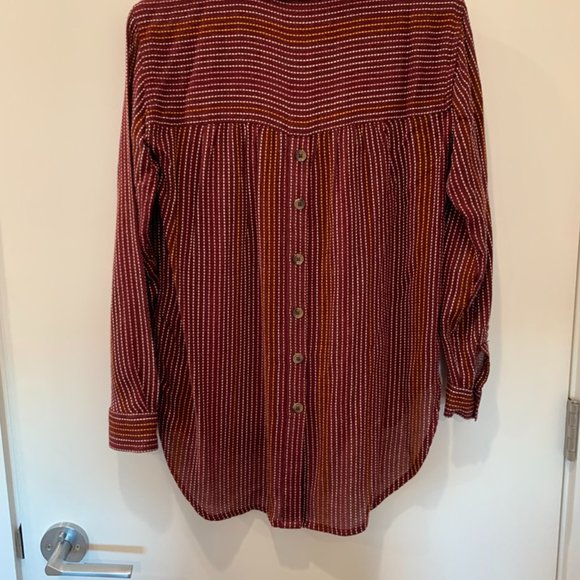 Anthropologie Isadora Button-Back Popover Tunic Top XXS - Picture 7 of 9